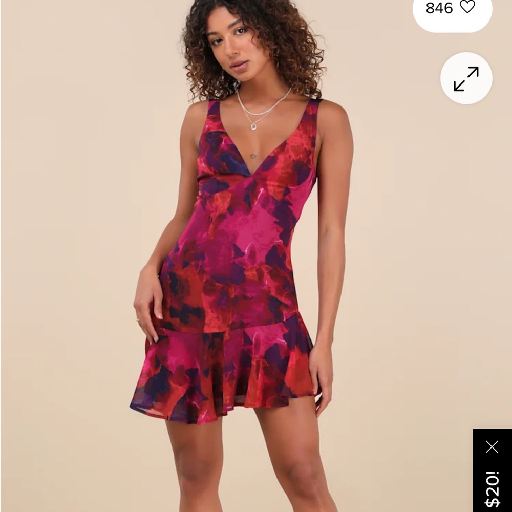 Lulus Jodi mini lace up dress